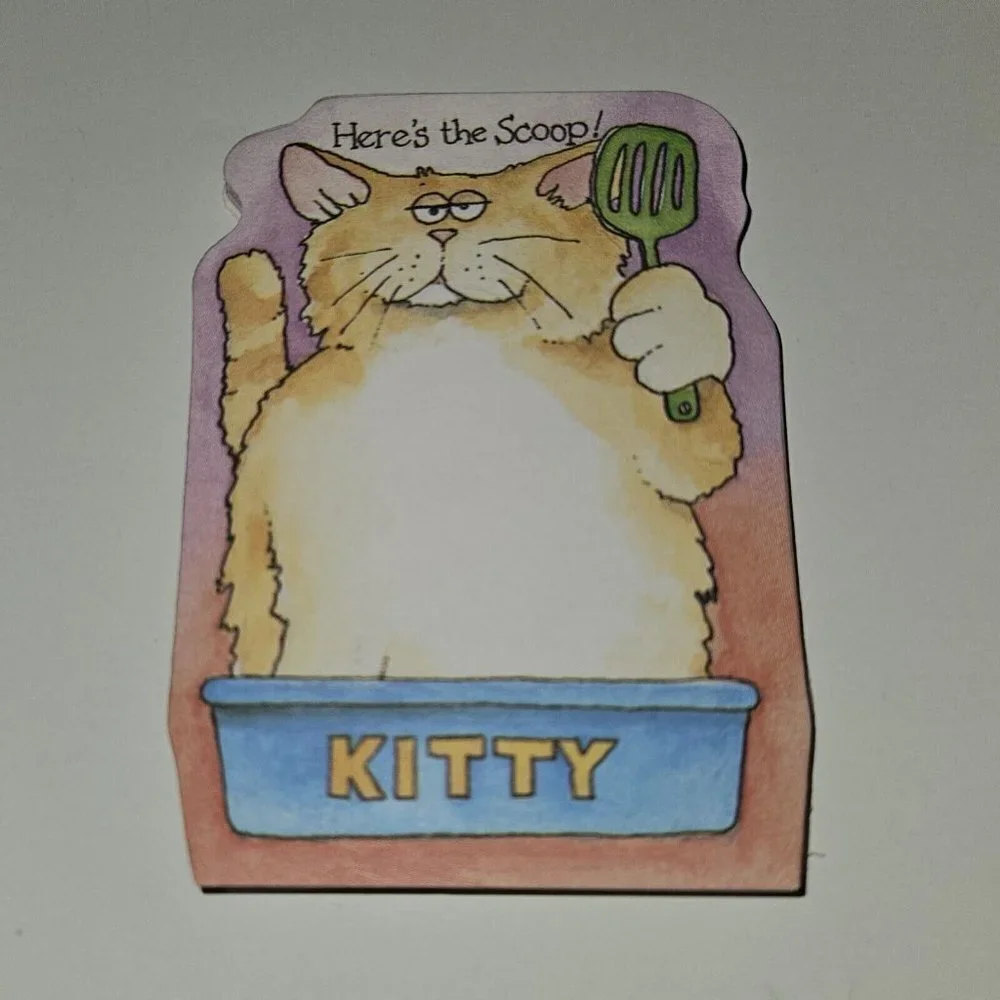 Here's The Scoop Kitty Cat Paper SMALL 3x4 Approx 35 Sheets READ
